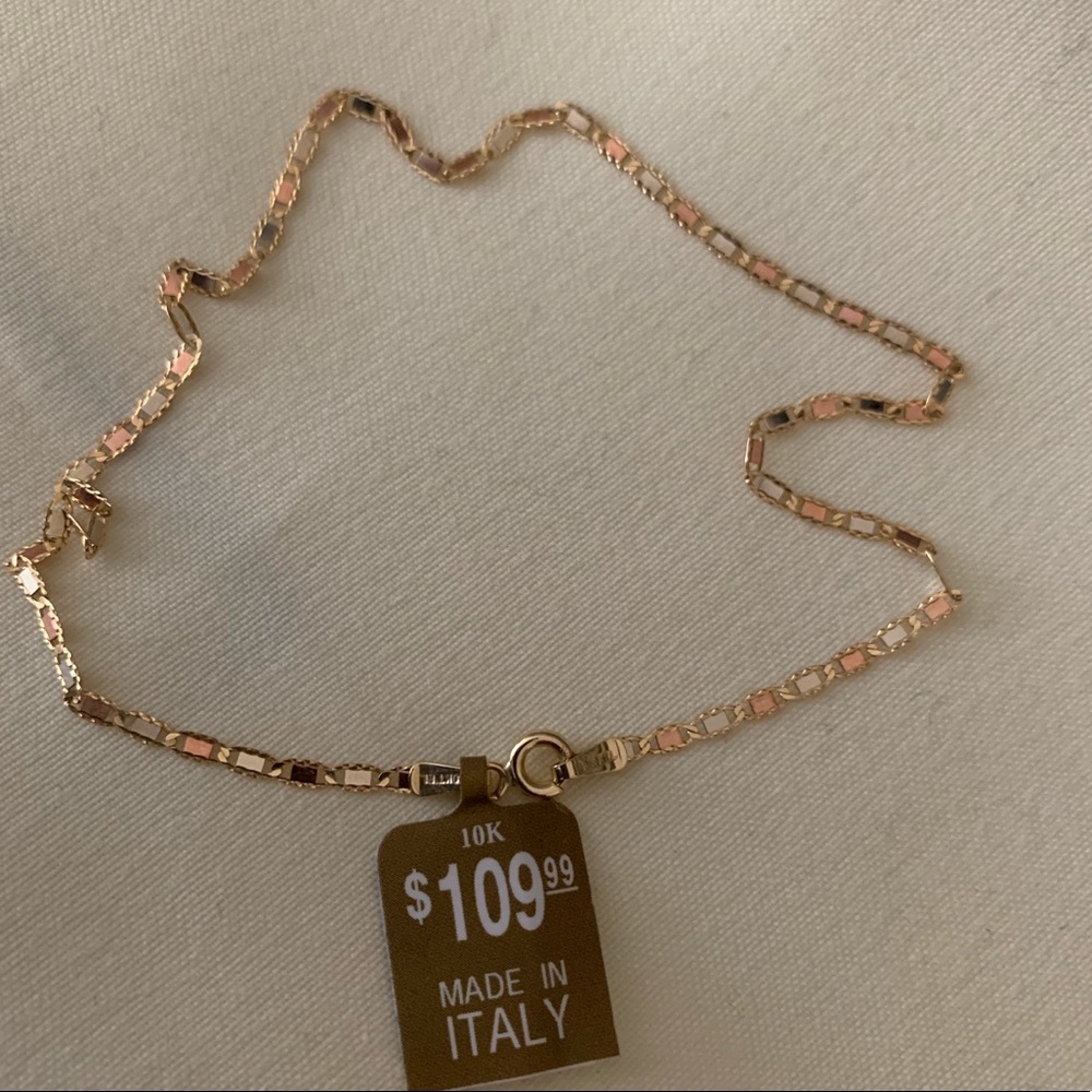 New 10K Yellow Gold Anklet